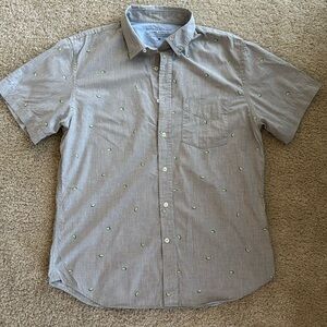 🔥5 for $10 Banana Republic Gray Casual Button Down Shirt